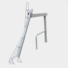 China Fabrikant Two Tier White Safety Metal Bike Stands te koop