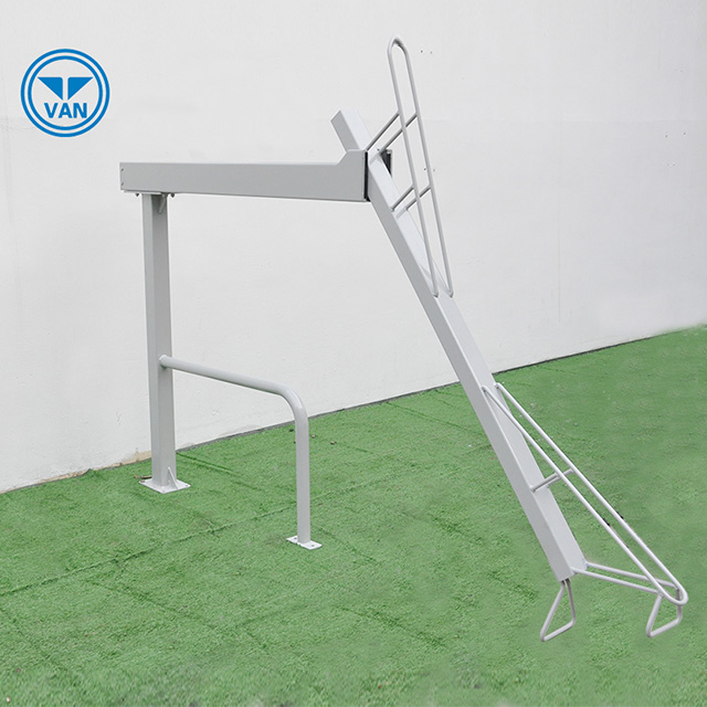 China Fabrikant Two Tier White Safety Metal Bike Stands te koop